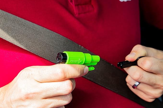 RESQME The Original Keychain Car Escape Tool, Made in USA, unisex-adult, (Black), Single Pack (01.100.01)