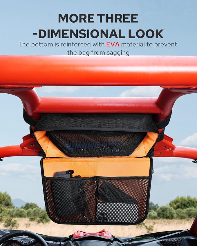 Benlari X3 Overhead Roof Storage Bag, 13.6L Water-Resistant Roof Bag Compatible for Can-Am Maverick X3 Max RS DS Turbo R 2017-2024, Replacement for 715004275