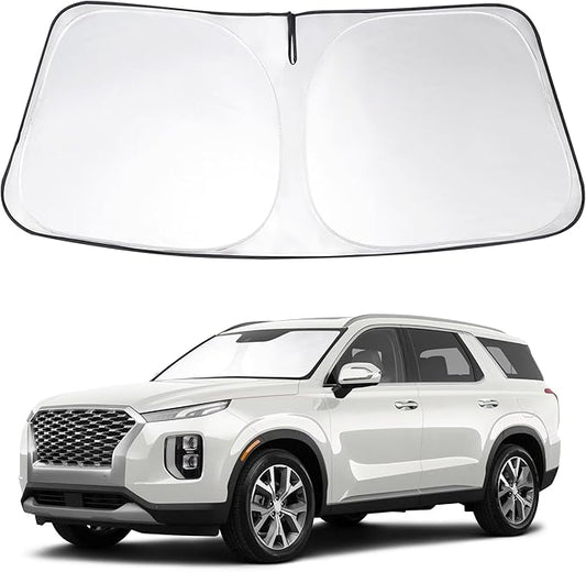 Windshield Sun Shade Custom Fit 2020 2021 2022 2023 2024 2025 2026 Hyundai Palisade Accessories Front Window Sunshade Sun Visor Protector Block Rays Heat