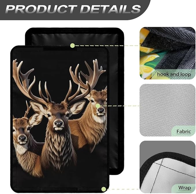 Deer RV Door Window Shade Cover Blackout RV Door Window Shades Camper Sunshade Privacy Window Cover Travel Trailer Motorhome Sun Shade Accessories