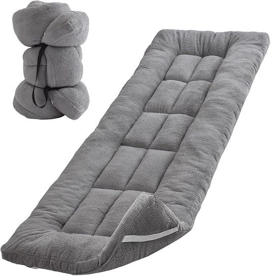 Thick Camping Sleeping Pad - Lamb Fluff Camping Cot Pads for Adult, Soft Sleeping Mat, Non-Slip Camping Mattress Pad for Camp Cot/Rv Bunk/Narrow Twin Beds