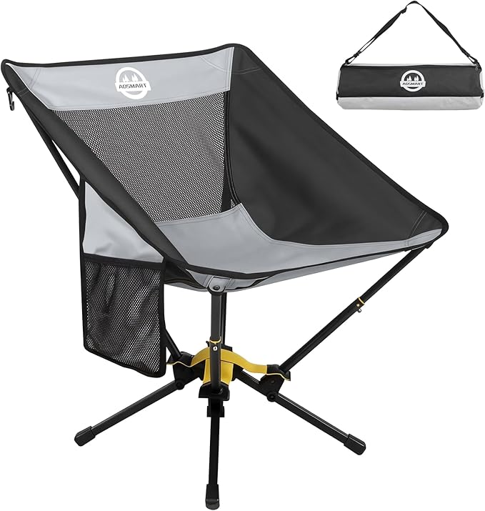 ADSMART Portable Camping Chair Lightweight Folding Chair for Camping - Outdoor Chair Supports 300 Lbs - Camp Chair Outdoor Adventures