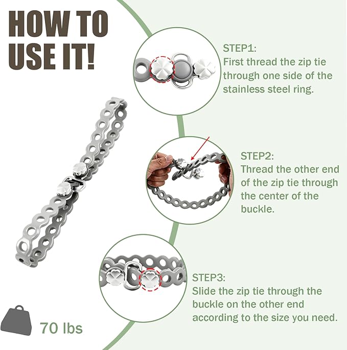 4PC Modular Gear Straps,Flexible Multi-Tool & Wearable Gadget for Everyday Carry, Heavy-Duty Bundling Organizer for Outdoor Adventure, Survival, Camping & Travel (Grey)