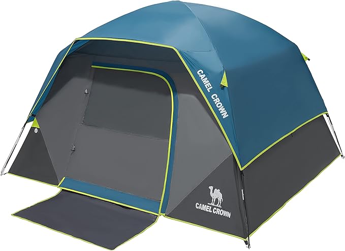 CAMEL CROWN Tents for Camping 4/8 Person Waterproof Tent Quick Setup Folding Outdoor Backpacking Tents Family Hiking