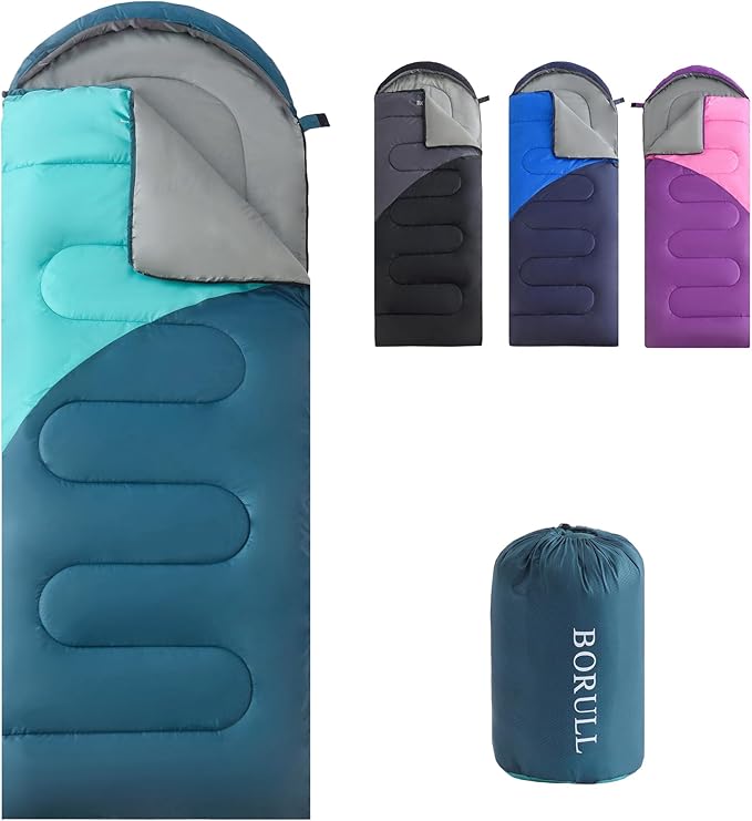 Sleeping Bags for Adults Cold Warm Weather,Backpacking Compact Lightweight Camping Sleeping Bag with Compression Sack for Kids,Camping Essentials Gear for Hiking,Travel,Climb,Outdoor, Indoor