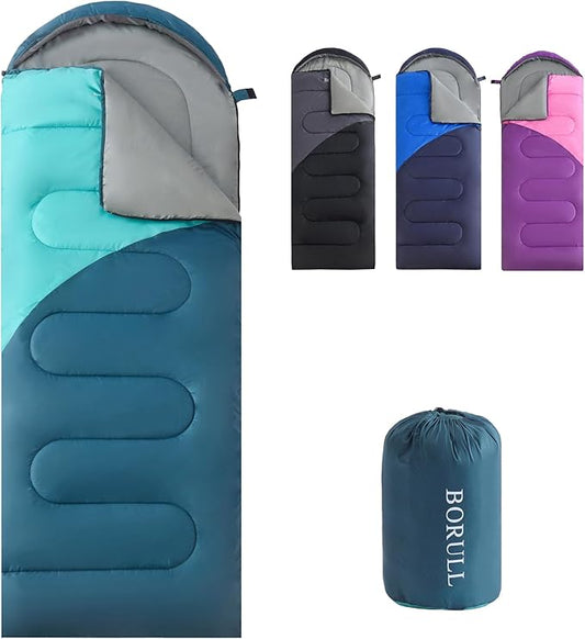 Sleeping Bags for Adults Cold Warm Weather,Backpacking Compact Lightweight Camping Sleeping Bag with Compression Sack for Kids,Camping Essentials Gear for Hiking,Travel,Climb,Outdoor, Indoor