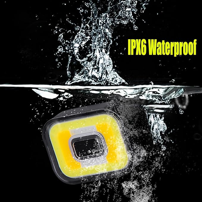 Head Lamps Flashlights, Type-C Rechargeable Headlamp Lightweight 5 Modes Floodlight Headlight with Magnetic Attraction for Outdoor Camping, Repairing, Hiking 2 Packs