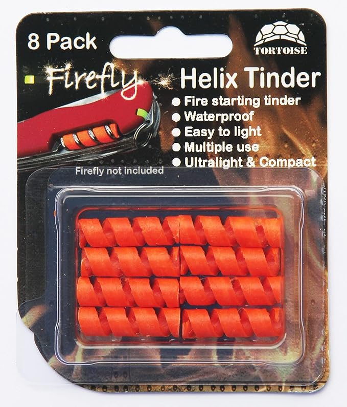 Tortoise Gear Helix Tinder for FireAnt and Firefly Fire Starters - Tinder for Victorinox Swiss Army Knife Corkscrew