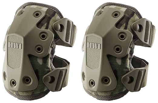 HWI Gear Next Generation Knee Pad for Protection: Combat, Mechanics, Construction, Hunting, Landscaping, Outdoor Survival, Heavy Duty Industrial Grade, Adjustable