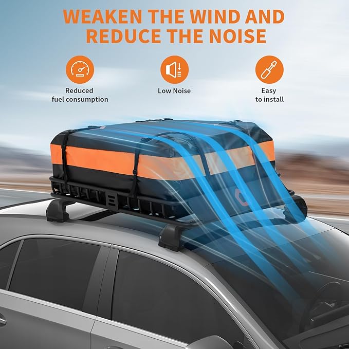 GarveeLife 51’’x36’’ Roof Rack Basket,Heavy Duty Universal Car & Truck Cargo Carrier with Net and Waterproof Cargo Bag, Luggage Holder with Extension for Universal,200 LB Capacity