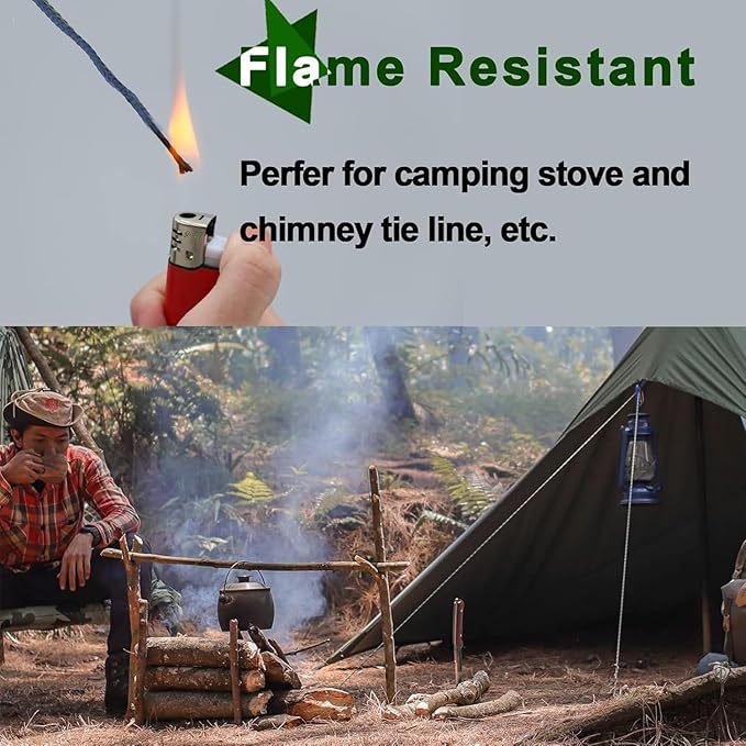 9KM DWLIFE Blue Kevlar Cord – Ultra-Strong, Lightweight & Abrasion-Proof Survival Rope for Camping, Tactical Gear, Hammock Ridgeline, Trip Wire