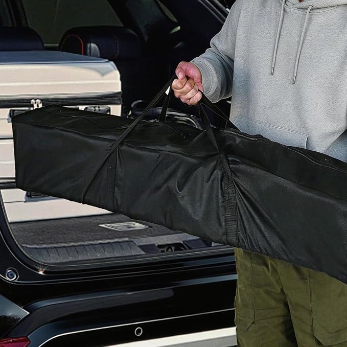 Lazy Daze Hammocks Extra Large Heavy Duty Hammock Storage Bag, 47.2''L x 7.9''W 600D Waterproof Oxford Fabric Bag for Hammock and 9 FT Stand, Portable Carrying Bag with Zippers & Handles, Black