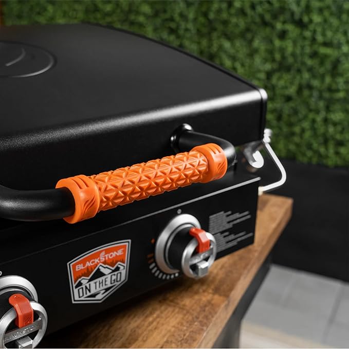 Blackstone OTG 22" Tabletop Griddle Plate with Built-In Hood, Black - Portable Grill for Camping, Tailgates, and On-the-Go Cooking