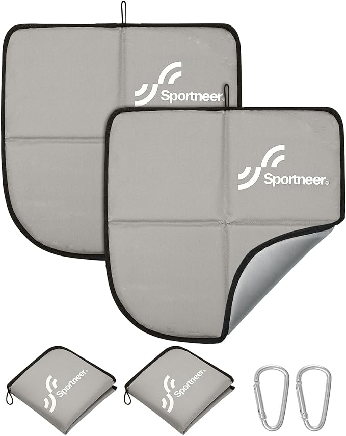 Sportneer Sitting Pad, Lightweight Waterproof Folding Seat Pad for Backpacking, 15.75'' x 15.75'' Portable Camping Seat Mat for Hiking, Picnics & Outdoor Use