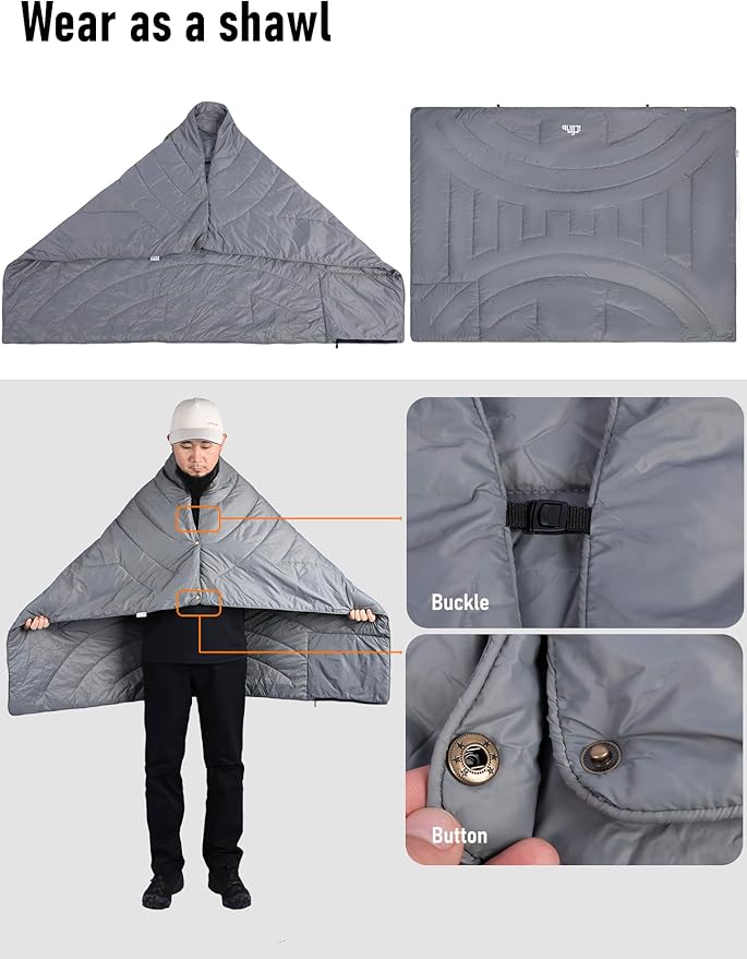 iClimb 3M Thinsulate Insulation Warm Camping Blanket Ultralight Compact