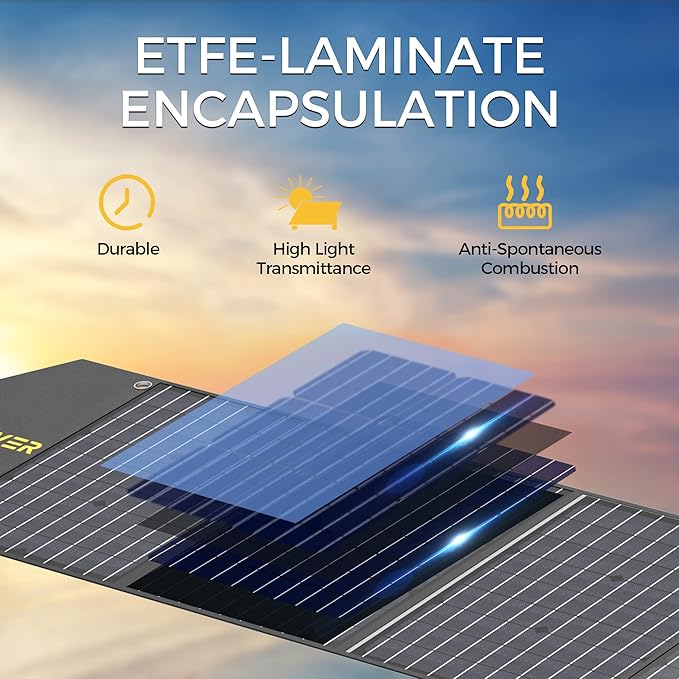 Lipower 100W Portable Solar Panel 18V, Foldable Solar Charger for Lipower Power Sation, Jackery/Anker/FlashFish/Bluetti/Goal Zero/Rockpals Power Station and with USB, Type-C PD Output