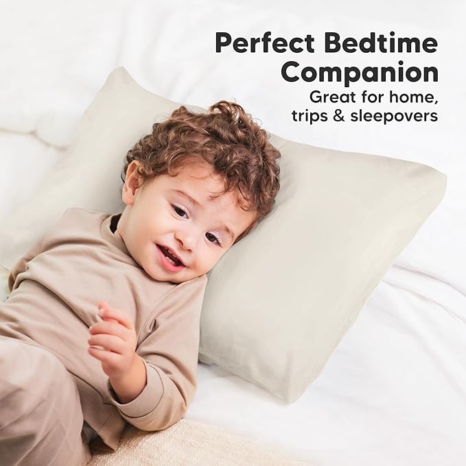 KeaBabies 13 x18 Toddler Pillowcase, Waterproof - Soft Waterproof Toddler Pillow Protector Cover for Kids, Boys, Girls, Durable Machine Washable, Small Travel Pillow Sold Separately (Clay)