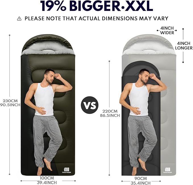 Sleeping Bags for Adults Cold Weather & Warm,Backpacking Camping Sleeping Bag for Tall Girls Boys,Lightweight,Compact,Waterproof Camping Gear for Traveling,Hiking,Hotel,Outdoor & Indoor