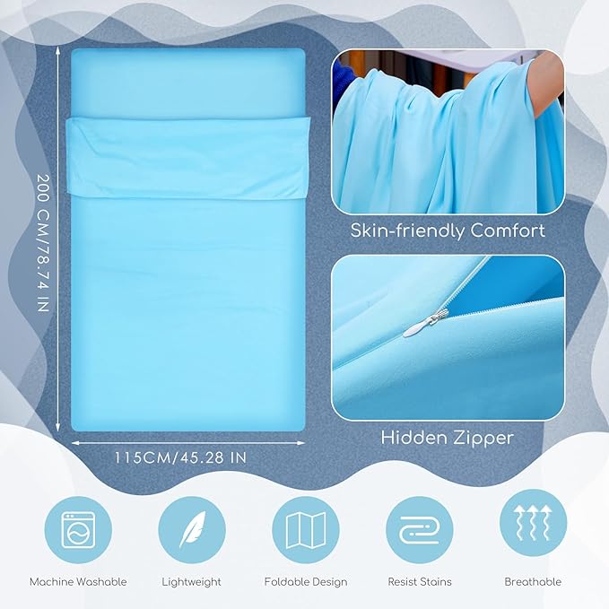 Irenare Self Tan Sleep Sack Reusable Body Self Tanners Lightweight Breathable Tanning Sleeping Sac for Bed Travel Sleeping Bag