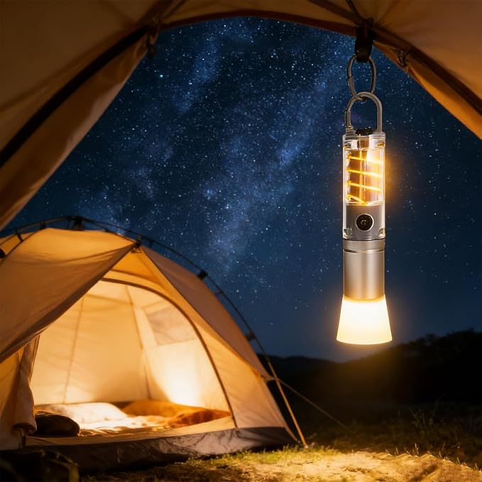 Rechargeable Flashlights High Lumens，Super Bright High Lumens Led Flashlights，6 Modes Zoomable Linternas，Small Flashlights Powerful，Suitable for Hiking Camping and Family Emergencies