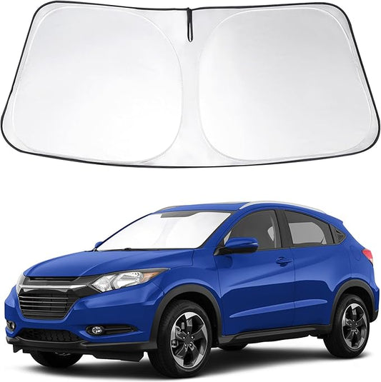 Windshield Sun Shade Custom Fit 2016 2017 2018 2019 2020 2021 2022 Honda HRV HR-V Accessories Foldable Sunshade Sun Blocker Window Shades