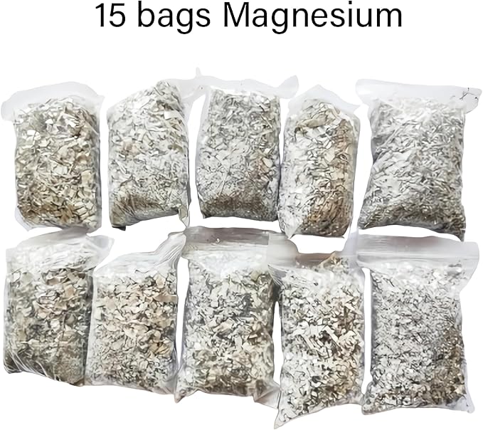 eGreen 30 Bags Magnesium Shavings + 20 Thin Wax Ropes (4" Long, 240 Min Burn Time) – Fire Starter Kit for Camping, Hiking, Survival