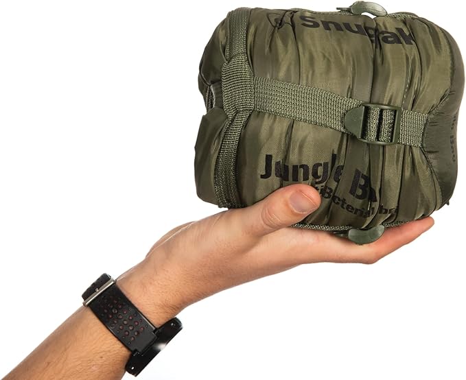 Snugpak Jungle Bag Lightweight Sleeping Bag with Left or Right Side Zip, Compact Travel and Camping Bag