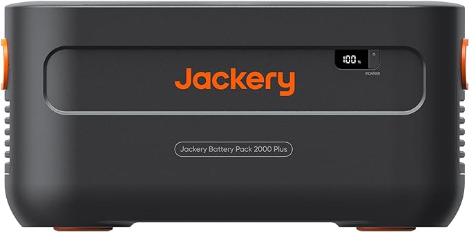 Jackery Expansion Battery Pack 2000 Plus, 2042Wh Extra Expandable LiFePO4 Battery for Portable Power Station Explorer 2000 Plus Series