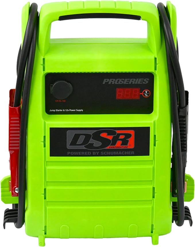 Schumacher Electric DSR Pro Series Portable Jump Starter & Power Station - 12V Jump Box for Car, SUV & RV Batteries - 2000 Peak Amps & 325 Cold Cranking Amps - 12V DC Power Outlet - DSR168G