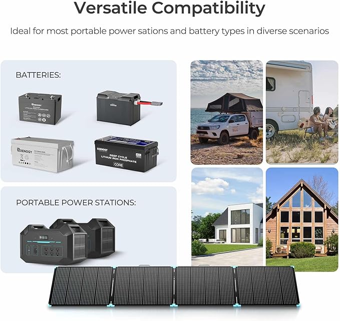 Renogy 400W Portable Solar Panel Suitcase, 23% High Efficiency Foldable Solar Charger for Power Station, Durable for Decades, with Sturdy Kickstands, IP67 Waterproof for RV Camping Off-Grid Blackouts