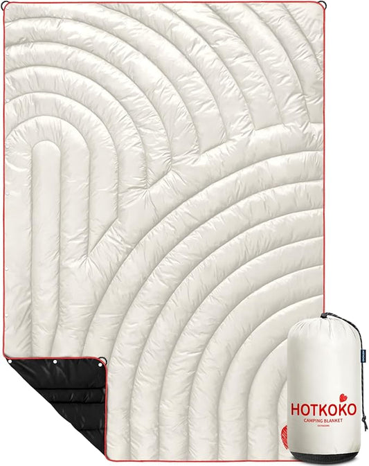 Camping Blanket,Lightweight Puffy Printed Camping Blanket Packable Outdoor Blanket for Camping,Traveling, Stadium, Hiking, Picnics