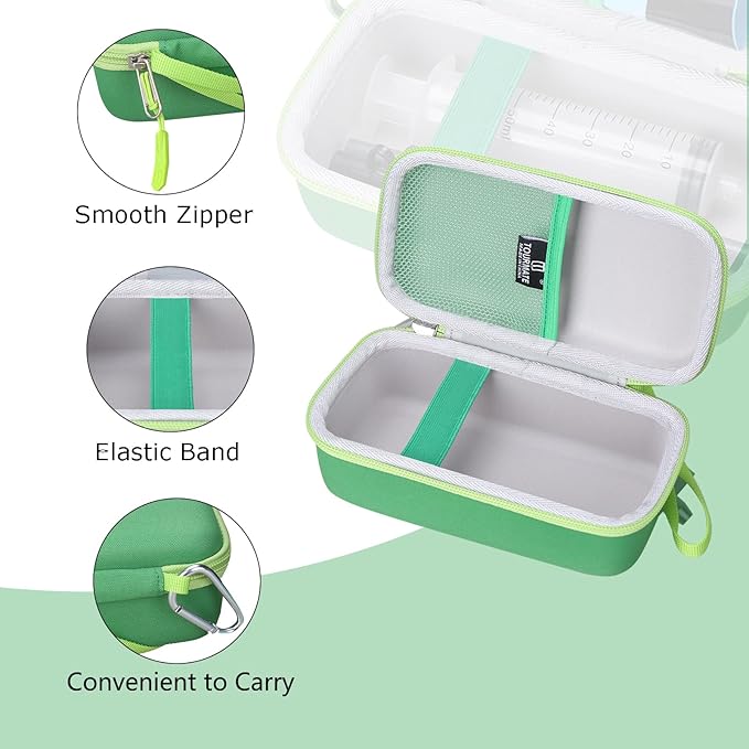Tourmate Water Filter for Sawyer Products Mini Water Filtration System, Protective Carrying for Drinking Straw, Squeeze Pouch and Other Accessories (Green)