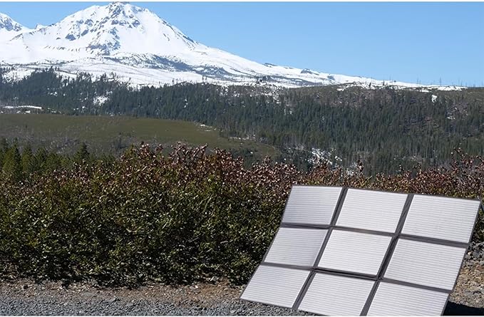 LENSUNSOLAR 300W Solar Blanket Complete Kit Ready to Charge Battery and Solar Generator Portable Lightweight for Camping