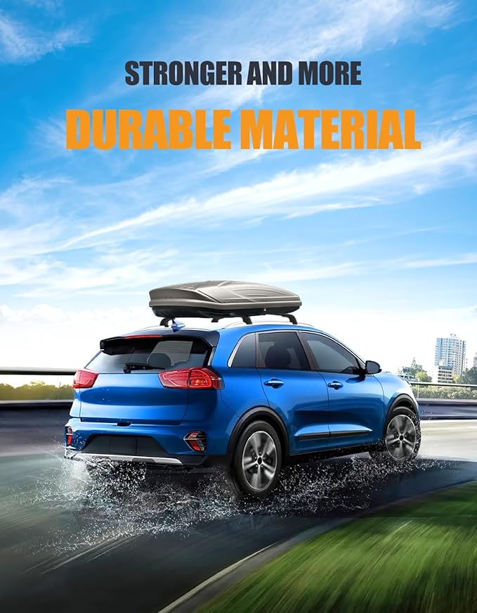KINGGERI 300lbs Lockable Roof Rack Cross Bars Compatible with Kia NIRO 2017 2018 2019 2020 2021 2022 with Flush Side Rails, Heavy Duty Aluminum Roof Rails Crossbars Rooftop Cargo Carrier Luggage Black