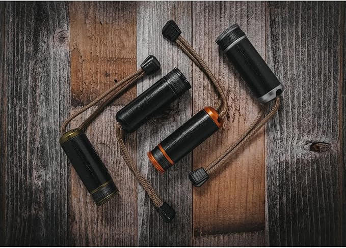 Exotac ripSPOOL Lightweight Bushcraft and Survival Complete Field Repair Kit and FireCord Lanyard for First Aid, Fire-Starting, Tool Creation, Fishing, and Navigation Tasks, Made in the USA