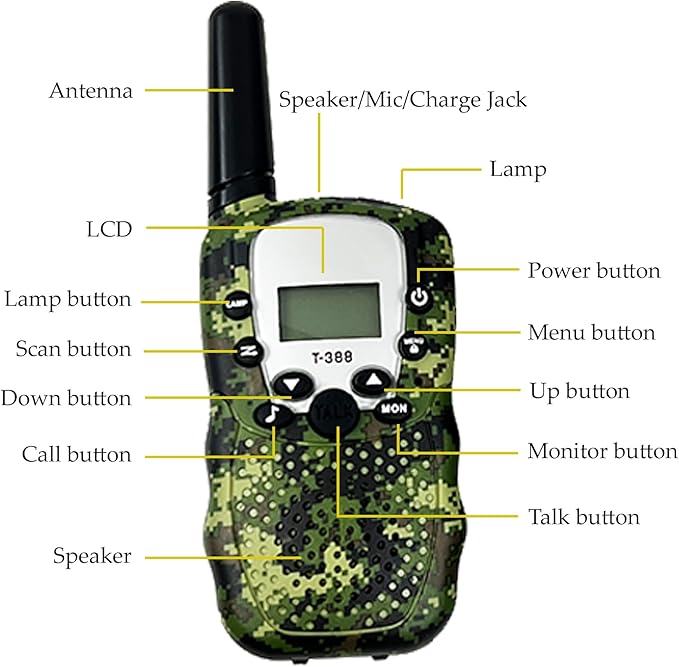 Kids Explorer Kit - 10-in-1 Nature Explore Set with Walkie Talkies, Binoculars, Compass, LED Flashlight - Outdoor Adventure Kit for Boys and Girls - Complete Camping Gear Bundle
