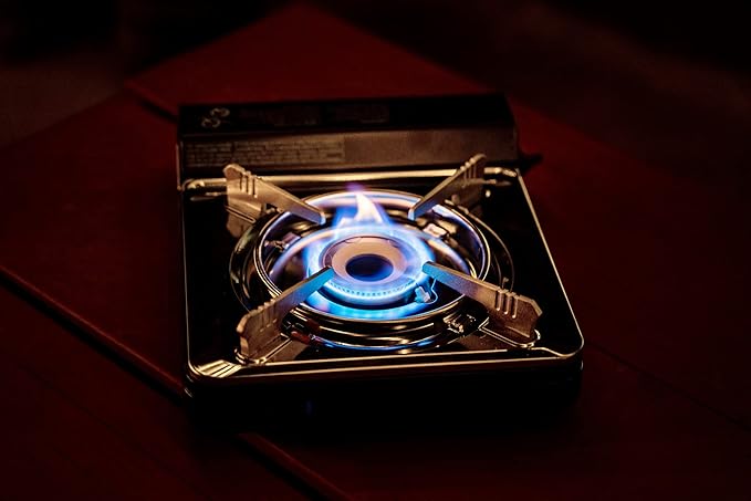 Iwatani Cassette Feu Butane gas Camp Stove, one, Gray