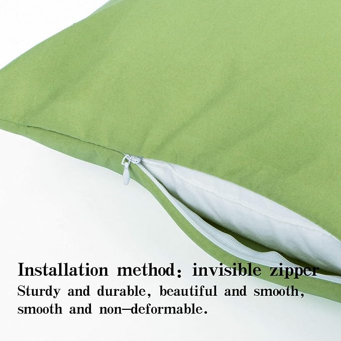 NTBAY Zippered Toddler Pillowcases Set of 2, 100% Brushed Microfiber 13x18 Pillowcases, Super Soft and Cozy Travel Kids Nursery Pillow Cases, 13x18 Inches, Sage Green