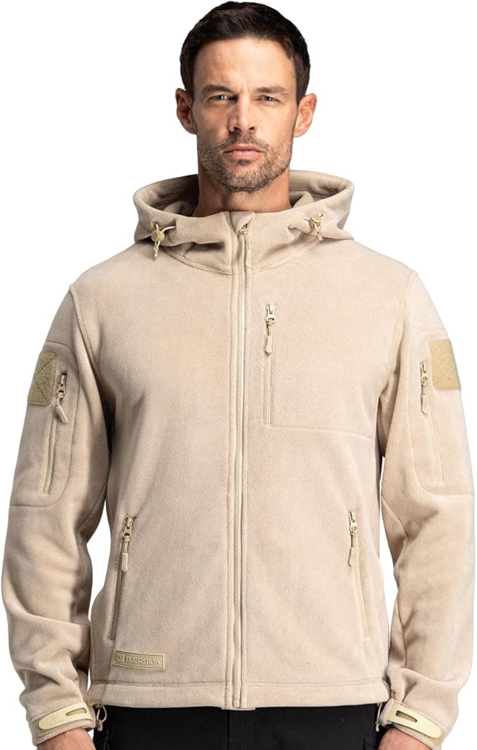 Baerskin Tactical Hoodie Jacket for Men 4.0 - Military Style Fleece Sweater for Cold, Rain, Wind or Snow