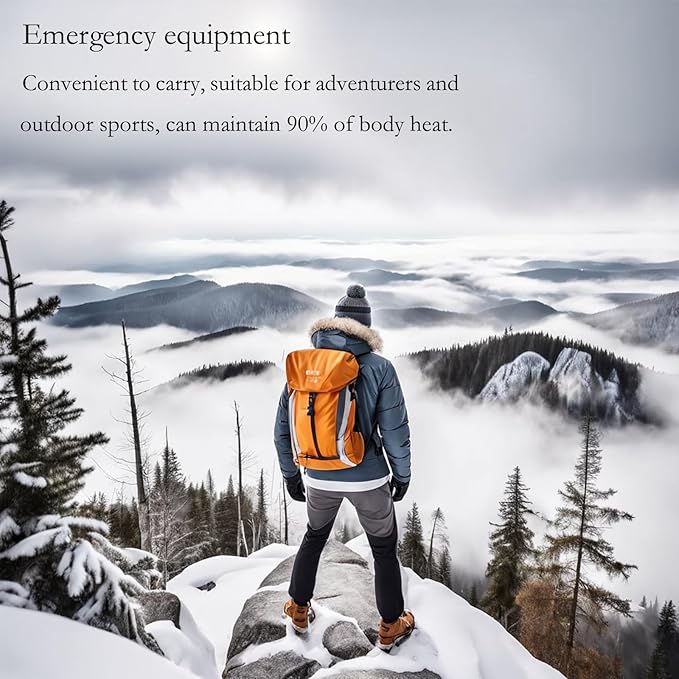 Emergency Mylar Thermal Blankets: Portable Space Blanket, Camping, Bug Out Bag. (Green)