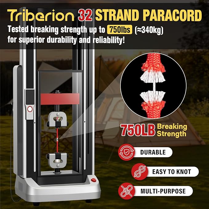 Paracord Rope 750 lb - 200ft 5/32" Parachute Cord 4MM 12-Strand para Cord - Heavy Duty Spool String for Survival,Camping Gear, Survival Bracelet, Clothesline - Red