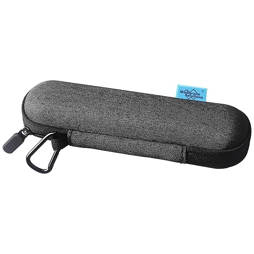 Membrane Solutions Travel Carrying Case Water Filter Cover Portable Organizer Bag for 7.1inch Personal Water Filter Straw Cover Hard-Shell EVA Storage Protective Case(7.8X 2.6X 2.6 Inch), Shockproof