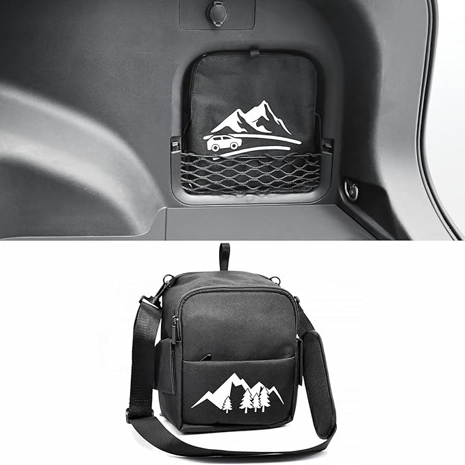 Upgrade RAV4 Trunk Organizer Car Side Pocket, Multifunctional Car Trunk Storage Organizer Backpack For Toyota RAV4 accessories 2019-2024 2025, Black, 1 PC