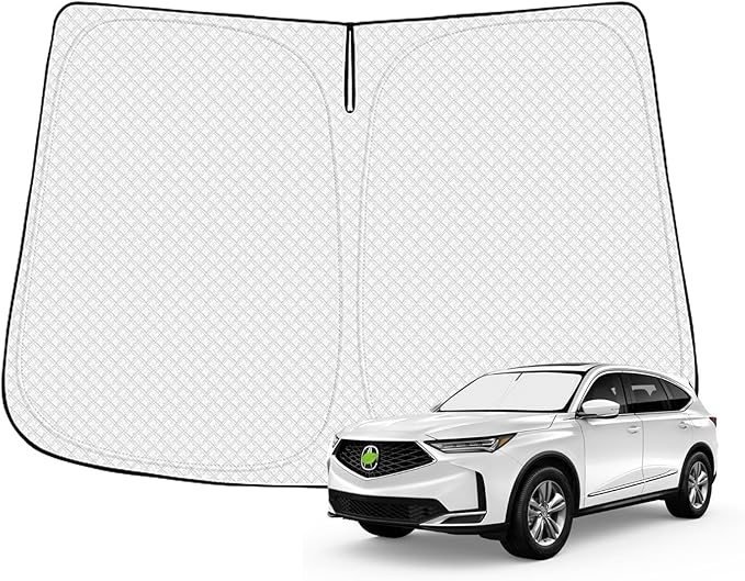 Canvcle Windshield Sun Shade for 2021-2025 2026 Acura MDX Accessories Thicken 6-Layer Front Window Sunshade Cover Sun Visor Protector Foldable Block UV Rays Keep Vehicle Cool