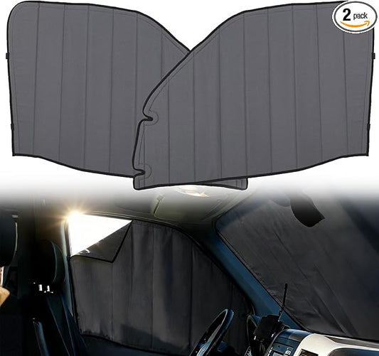 MELIPRON Magnetic Van Window Covers Fit for Mercedes Benz Sprinter NCV3 2007-2018, Blackout Privacy & Thermal Insulation Side Shades for Van Life & Camping, Custom Fit, Easy Install, Gray (Pair)