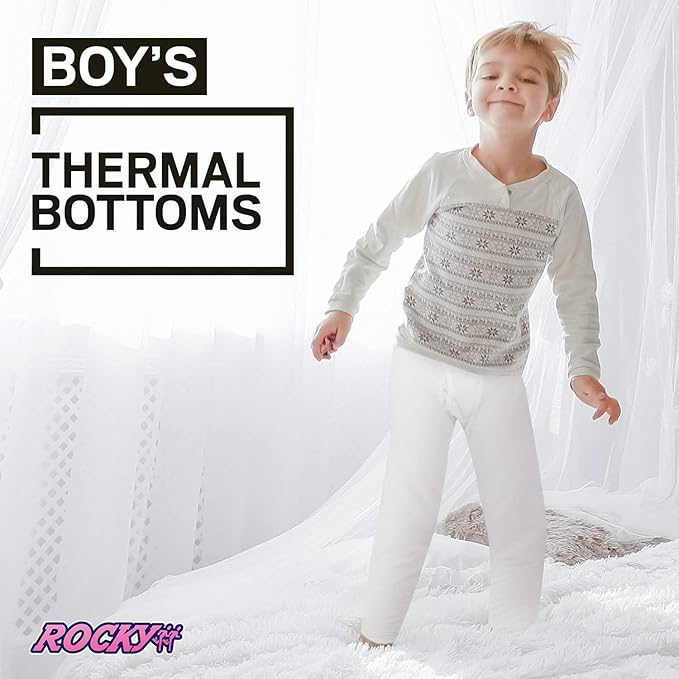Rocky Thermal Underwear for Kids, Boys Thermals, Long Johns Underwear, Base Layer for Cold Weather/Skiing