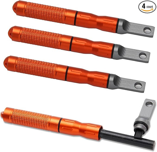 4PCS Ferro Rods Fire Starter Sticks Fire Striker Flint and Steel Fire Starter Kit Survival Flint Fire Steel Spark Magnesium Rod for EDC,Camping,Hiking,Emergency Survival Kits