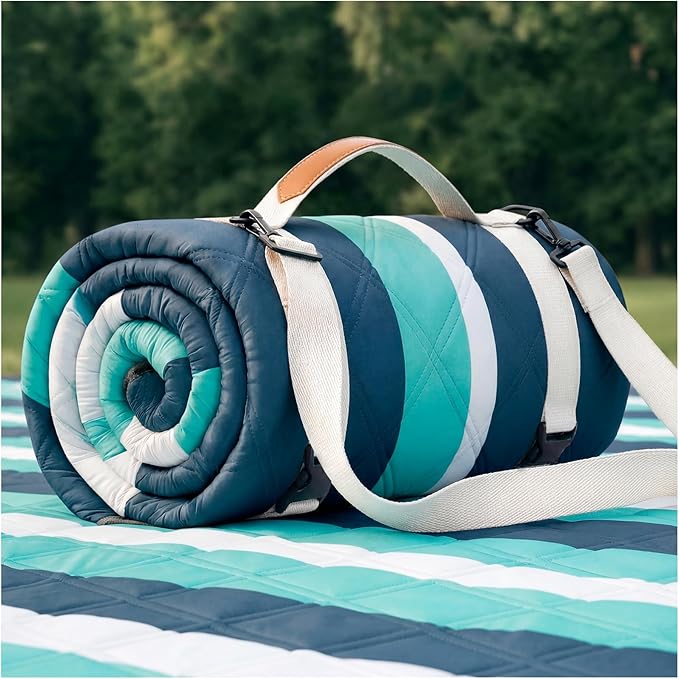 Waterproof Picnic Blanket Beach Outdoor Camping Mat Extra Large Foldable Cute Big Travel Essential Accessories Gift Park Patio Lawn Garden Grass Ground Play Music Festival Concert Must Have