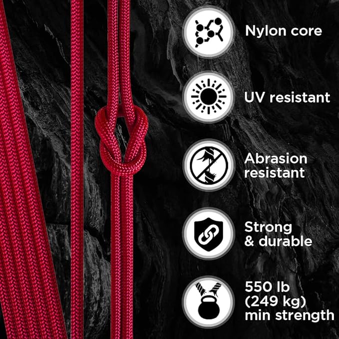 TECEUM Reflective Paracord Rope 1000 – 1000ft/200ft/100ft/50ft – 40+ Colors – Glow in The Dark – para Cord – Utility Rope for Survival, Hunting & Camping Gear – Nylon String, Camping Rope, Tent Cord
