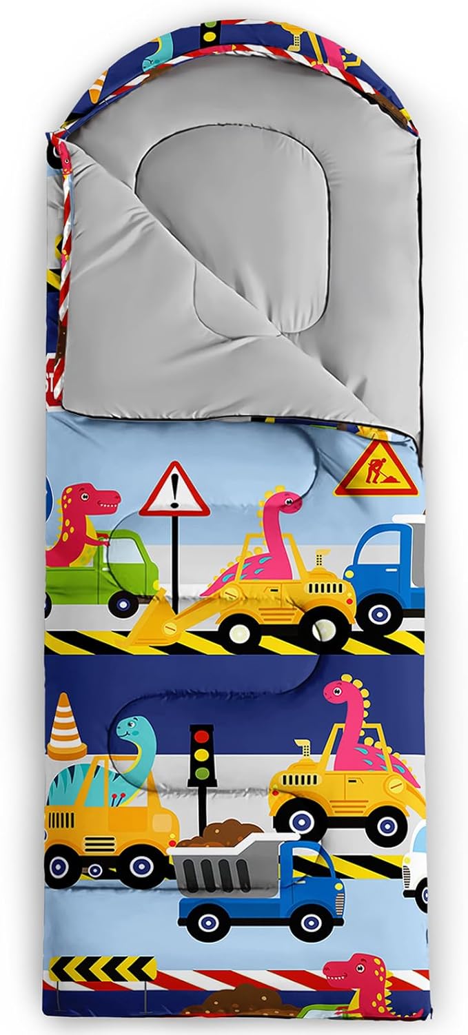 QOOMO Axolotl Cute Camping Sleeping Bags,3 Season Warm & Cool Weather,Lightweight,Waterproof Sleeping Bags for Adults & Kids,Traveling,and Outdoors